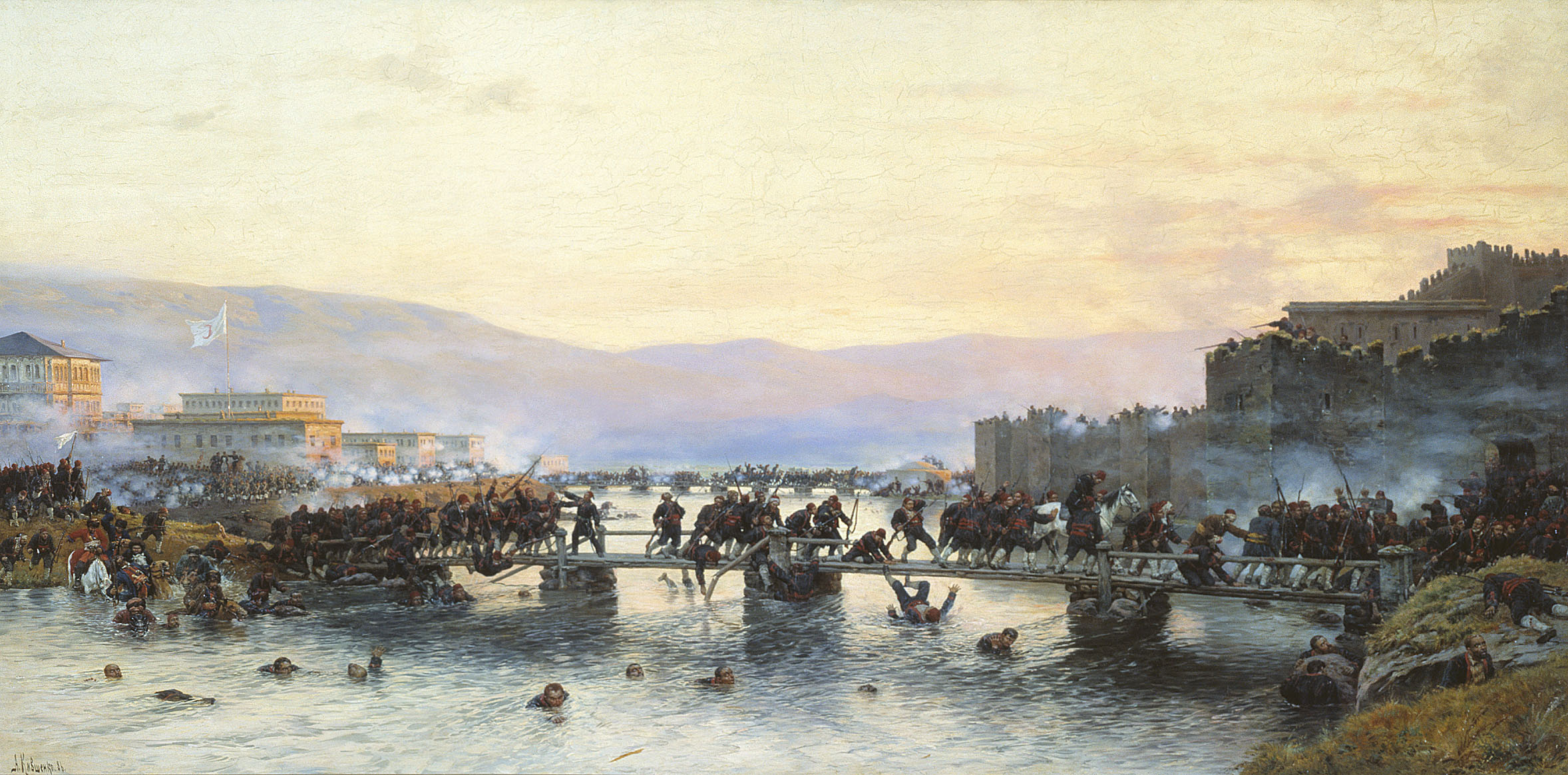 The storming of the Ardahan fortress by the Russians on May 5th 1877